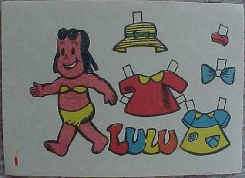 When an every day toy would need to be inexpensive, the paper doll was the one to buy.  This Little LuLu doll was easy to dress and to change.  She came in various sets from season-to-season.