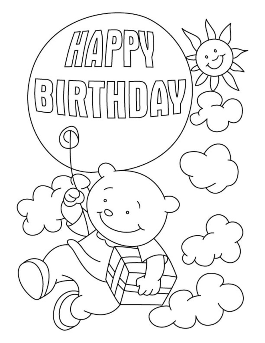 Slipofmind: Birthday Coloring Pages