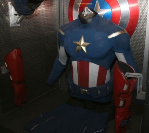 Captain America Costume Display