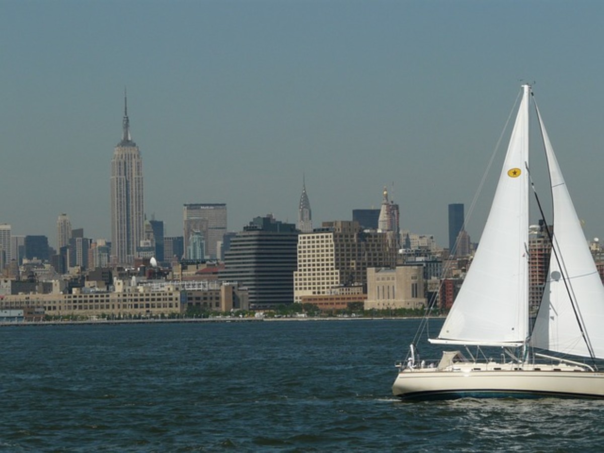 Sailing on the Hudson River.
