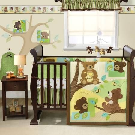 Bedtime Originals Honey Bear 3 Piece Crib Bedding Set