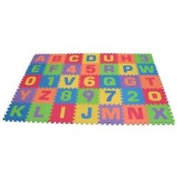36 Piece 6x6ft Play Mat, Letters &amp; Numbers Set