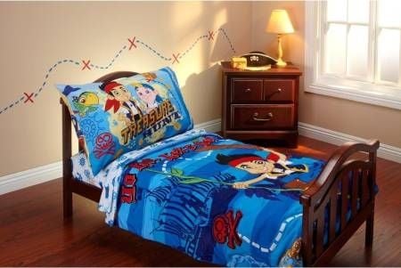 Jake and the Neverland Pirates 4 Piece Toddler Bedding Set