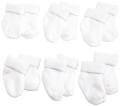 Gerber Unisex-Baby Newborn 6 Pack Cozy Designer Socks