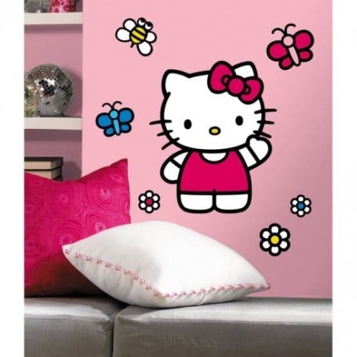 Hello Kitty The World of Hello Kitty Peel and Stick Giant Wall Decals
