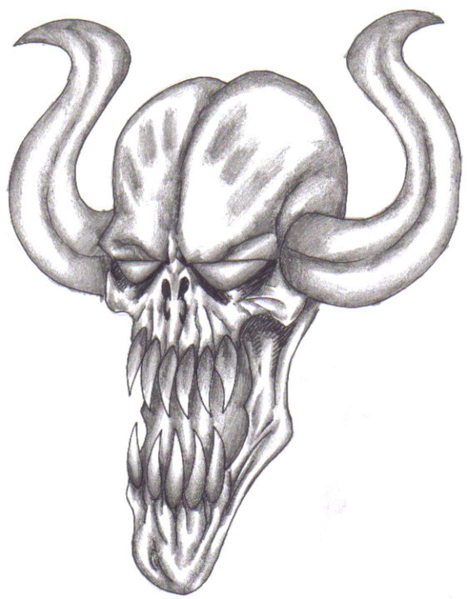 Fantasy Art Drawing: How To Draw A Demon Face