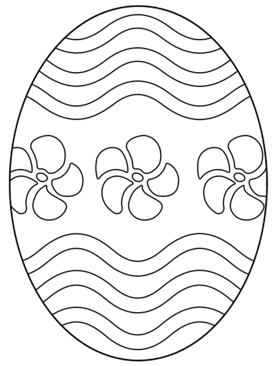 Free Easter Egg Coloring Pages | Holidappy