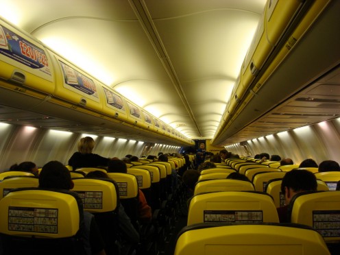 Use smaller planes. Less seat/leg space = cheaper prices