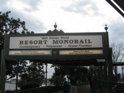 Resort Monorail Sign - Magic Kingdom