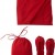Sofie Women's Slipper Pouch Travel Shawl Set (Red) Sofie Women's Slipper Pouch Travel Shawl Set (Red)