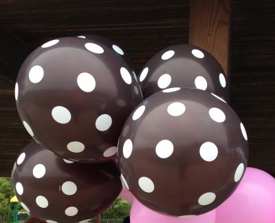 Polka dot balloons