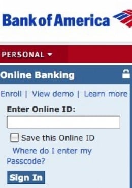 bank of america online banking locations