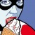 Harley Quinn enjoying a nice icecream cone. Harley Quinn enjoying a nice icecream cone.