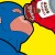 Captain America having a soup meal. Captain America having a soup meal.