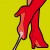 Wonderwoman steps on a chewing gum. Wonderwoman steps on a chewing gum.