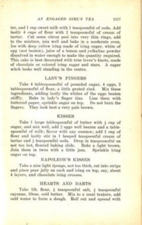 Recipes with 'likely' labels - like Lady's Fingers, Kisses, Harts and Darts!