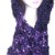 Head or neck scarf created using Deep Purple 'Feathers' yarn, and is 20cm wide x 185 cm total length including mixed Purple/Lavender stripes towards each end.  (Code 2b)