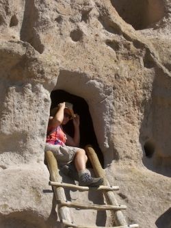 Anasazi cave dwelling near Santa Fe