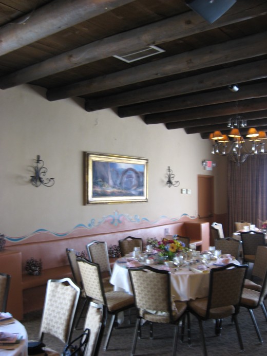 A View of the Tea Room at Hacienda del Sol  in Tucson