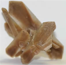 A typical example of a small crystal formation of selenite.  
