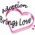 Pink Hearts Design - Adoption Brings Love Pink Hearts Design - Adoption Brings Love