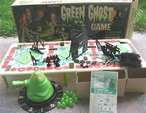Green Ghost Game was played in the dark and had trap doors with creepy things inside and green ghosts.