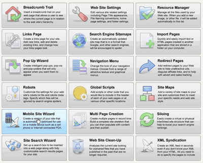 Don't let the user-friendly interface fool you. Xsitepro is a powerful and complete web management software. It even lets you painlessly upload your website to your server.