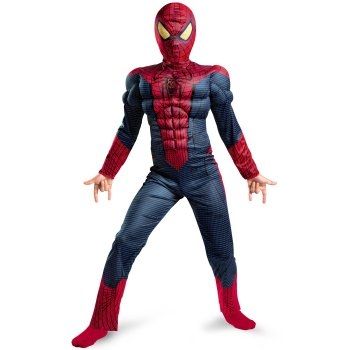 The Amazing Spider-Man Light Up Muscle Chest Child Costume