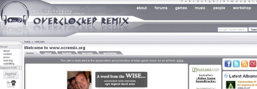 Snapshot taken from http://www.ocremix.org/