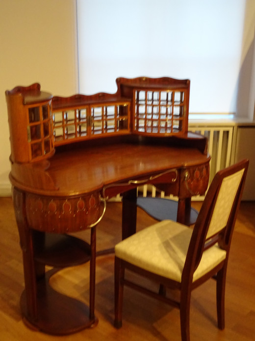Art Nouveau Chair and Desk