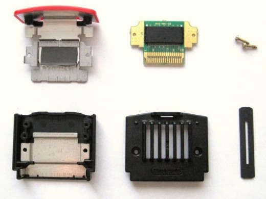 Parts of the Nintendo Expansion Pak