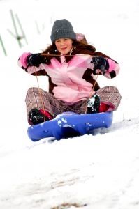 Sledding - a fun thing to do with snow for sure!