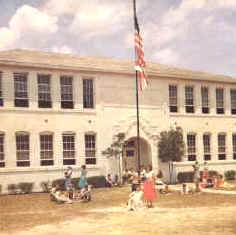 Ponce de Leon School was built in 1919.  The new brick school is about a mile north.