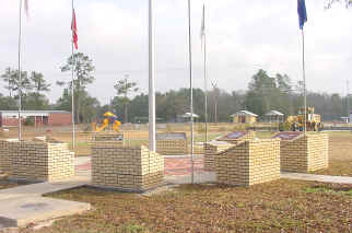 Blue Creek Veteran's Memorial site on the old school grounds.  Contact: Aubrey Ammons.