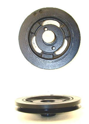 The Harmonic Balancer is on the backside of the fron pulley