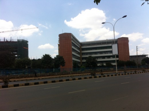 An established bank in Kenyas capital Nairobi