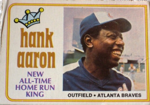 Hank Aaron, 1974 Topps card
