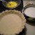 The beginning, pie crust ready to bake, milk ready to scald, and eggs lightly beaten.