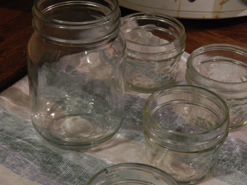 clear canning jar