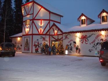 Santa's House In Winter 