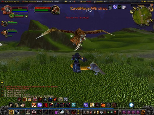 Fighting the ravenous windroc of Nagrand