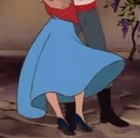 The skirt. No petticoat underneath