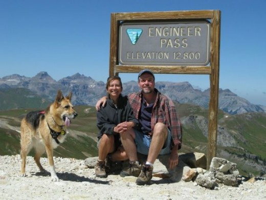 Us with the love of our life, Jerry G. Dawg.