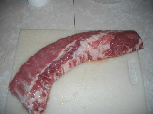 Start with a lean slab of pork ribs