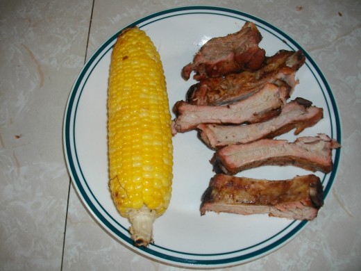 Pair your ribs with corn-on-the-cob or your favorite side dishes, and enjoy!