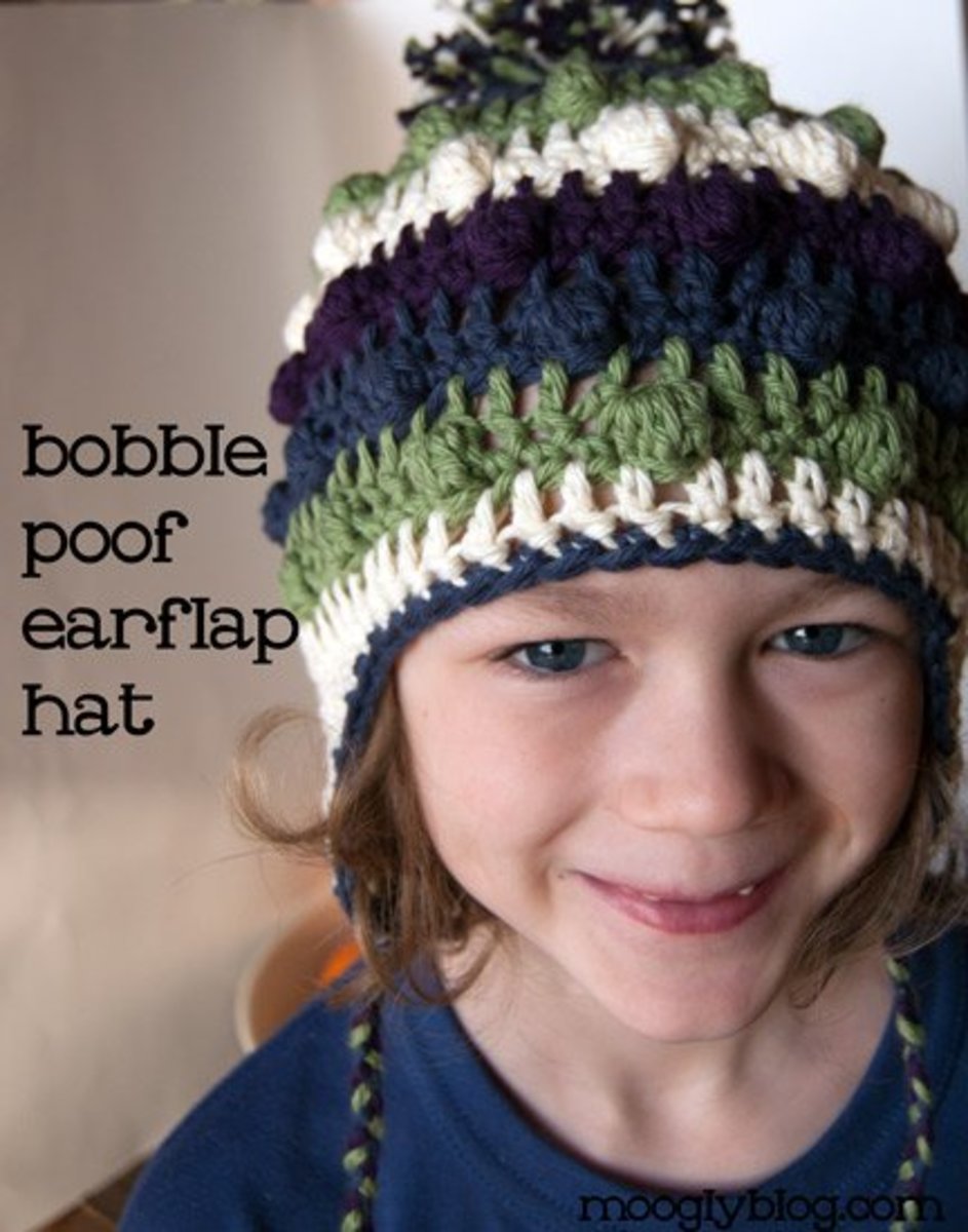 Bobble Earflap Hat