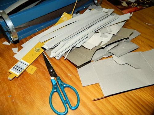 Look through the offcuts for larger pieces that might make good pages too!