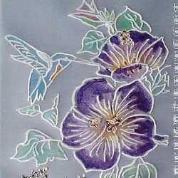 Colored Flower Done with Parchment Craft Technique