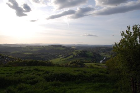Across the Wye valley from the finger post