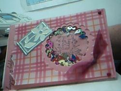 Shaker Box used as a Scrapbook Embellishment